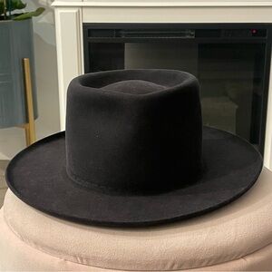 SMITH Black Wide-Brim Hat